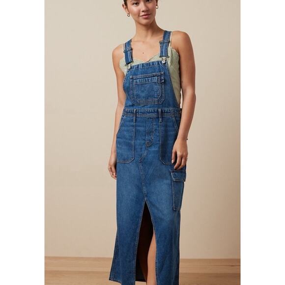 American eagle Pants - American Eagle Denim Maxi Overall Dress XS